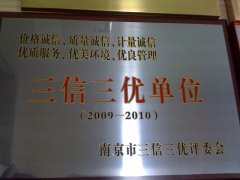 2009-2010年度三信三优单位